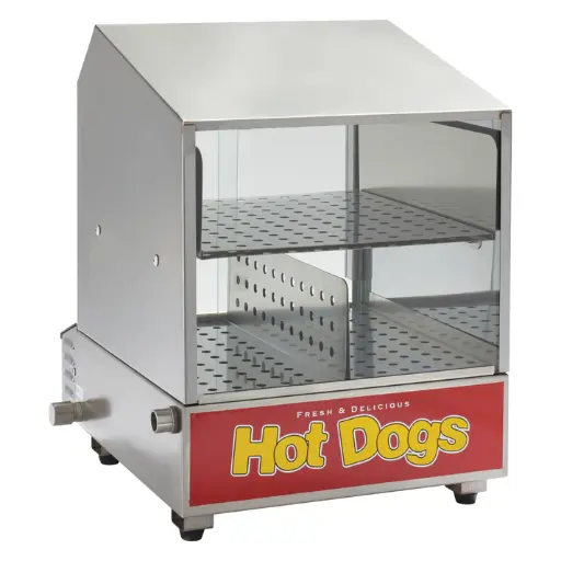 [60048] BenchmarkUSA "Dog Pound" Hot Dog Steamer Merchandiser