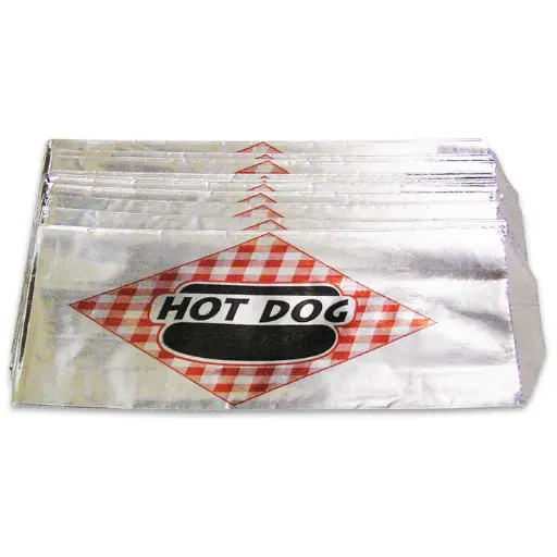 [68002]  BenchmarkUSA Hot Dog Foil Bags QTY1,000bags/case