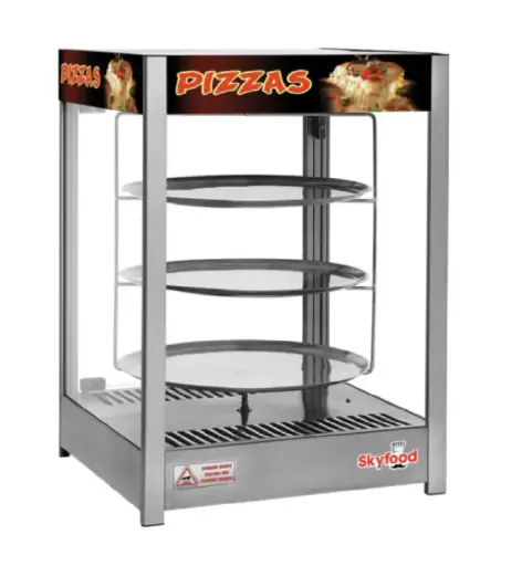 [PD3TS18] Skyfood Equipment PD3TS18 22 Inch Steam Line Display Case Kitchen with 3 Tier Stainless Steel 