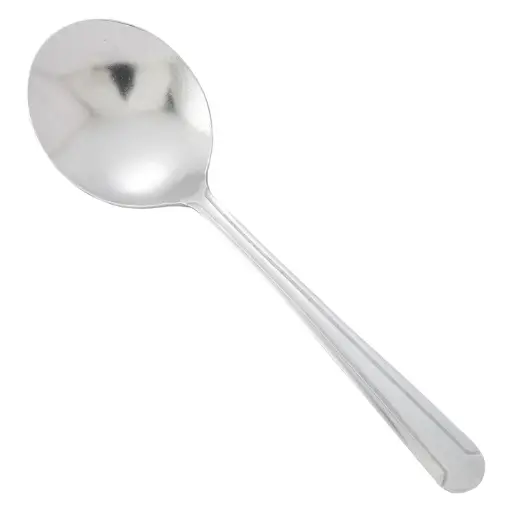 [0001-04]  Dominion Bouillon Spoon, 18/0 Medium Weight