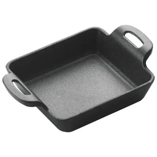 [CASM-4S] 4-7/8" FireIron Mini Cast Iron 10oz Square Server