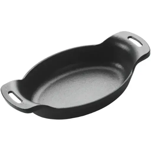 [CASM-7O] CASM-7O - 7-3/8" x 5-3/8" FireIron Mini Cast Iron 16oz Oval Server 