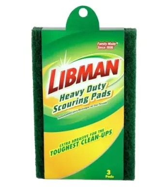 [LIBMAN-66] Libman 66 Green Heavy-Duty Scouring Pad - 36/Case 