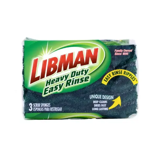 [LIBMAN-1077] LIBMAN-1077 Heavy Duty Easy Rinse Sponges | 3-Pack