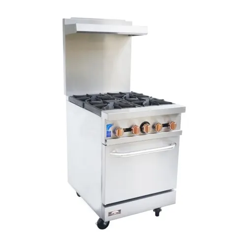 [CBR-4] Copper Beech Range CBR-4 24" Gas Restaurant Range w/ (4) Open Burners, (1) Standard Oven, 151.000 BTU