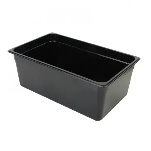 [PLPA8008BK] Thunder Group PLPA8008BK Black Full Size Food Pan 8"