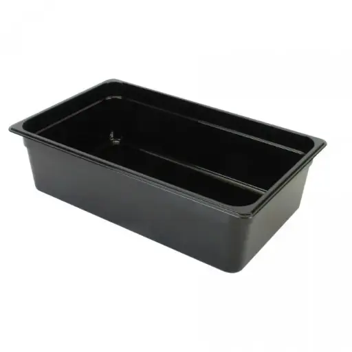 [PLPA8006BK] Thunder Group Black Full Size Food Pan 6"