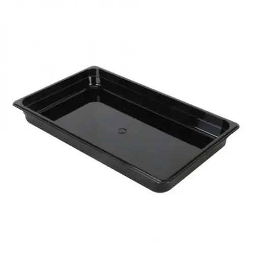 [PLPA8002BK] Thunder Group Black Full Size Food Pan 2-1/2"
