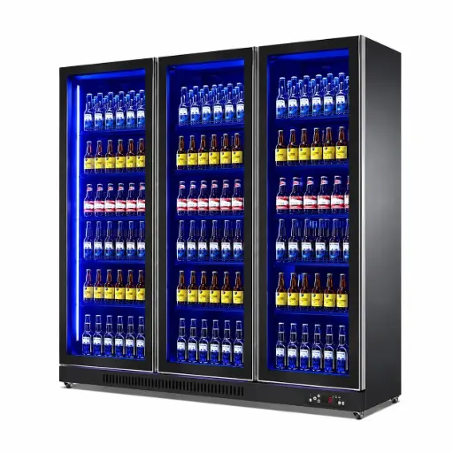 [ALG2240-3M] Frameless Glass Door Merchandiser Big Doors / 3 Doors