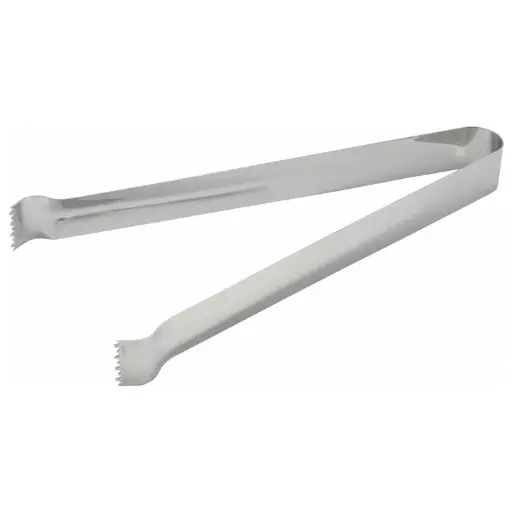 [PT-6]  Pom Tongs, Satin Finish Stainless Steel / 6"