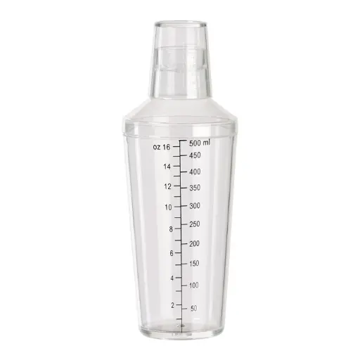 [BS-16PC] 16 oz Clear Plastic Shaker Set